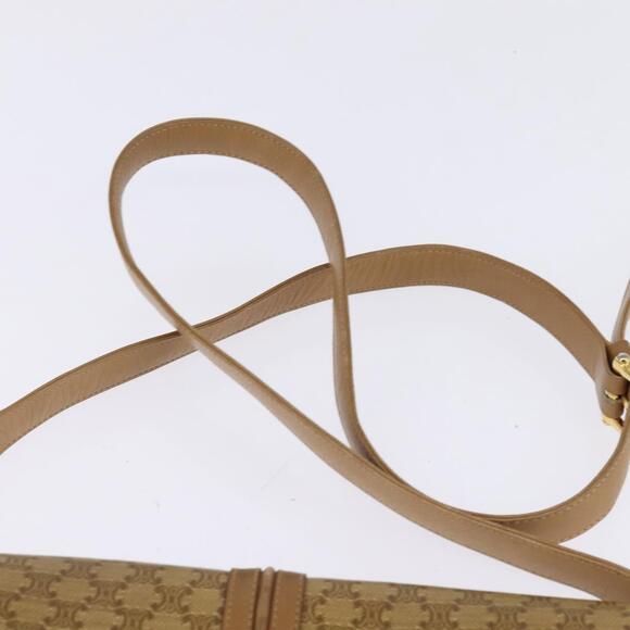 CELINE Macadam Canvas Shoulder Bag Pvc Beige Gold - Picture 8 of 13